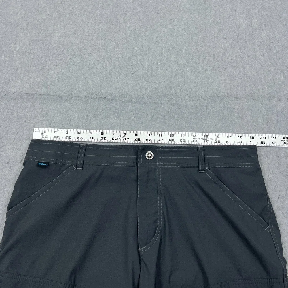 Kuhl Renegade Shorts Mens 36 Gray‎ Nylon Hiking Utility Zip Cargo Pockets 11
